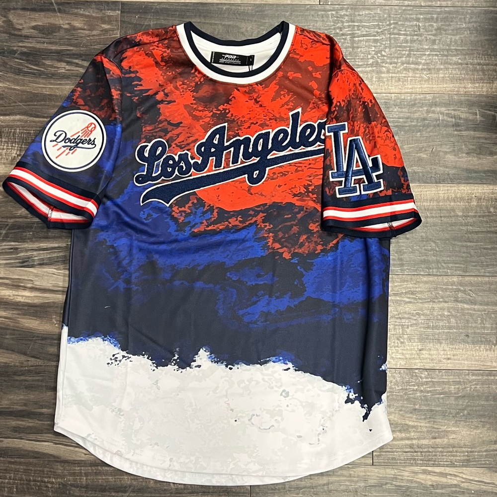 Men’s Pro Standard special edition Los Angeles Dodgers jersey T in Red and Blue